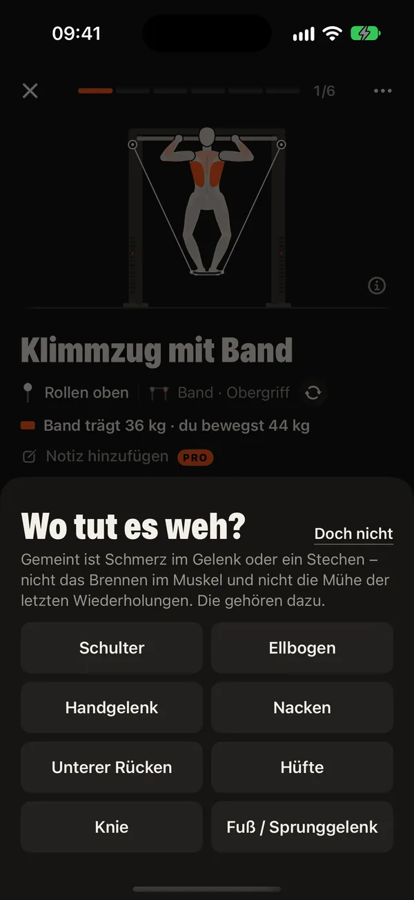 Trainieren, auch wenn es zwickt: DCFT