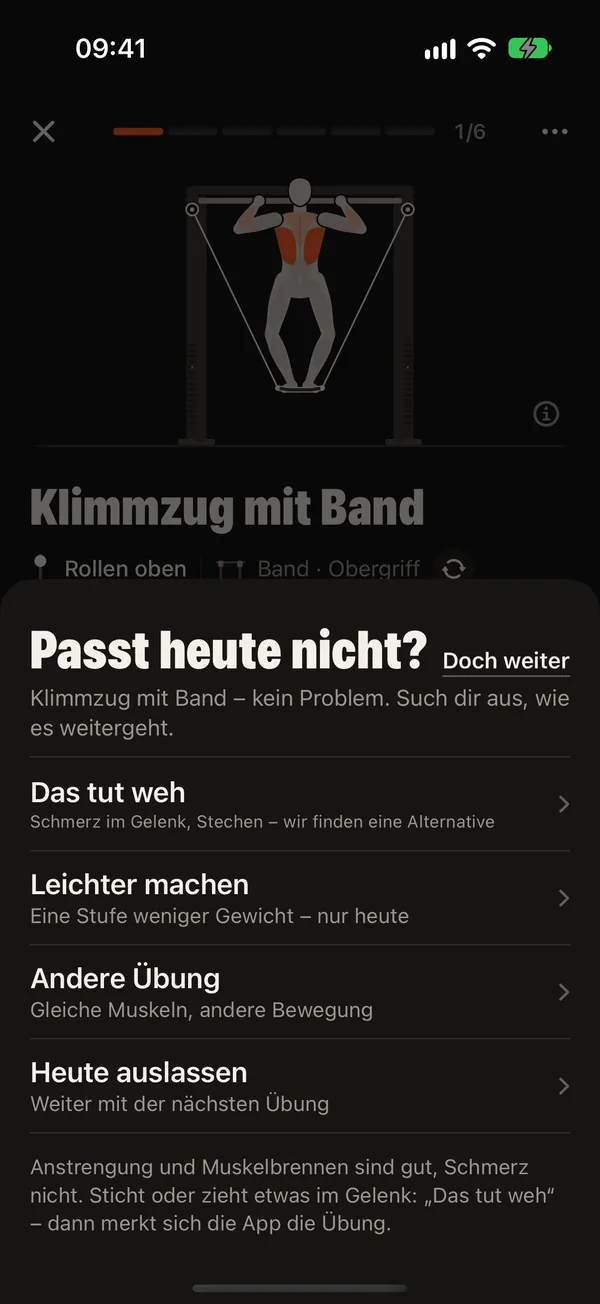 Trainieren, auch wenn es zwickt: DCFT
