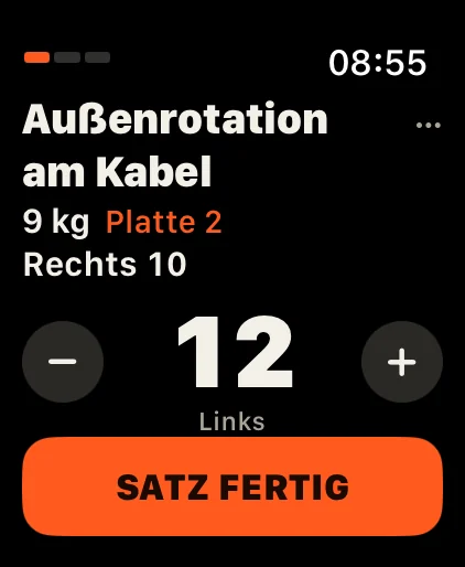 Seite für Seite: Links und rechts werden getrennt gezählt.
