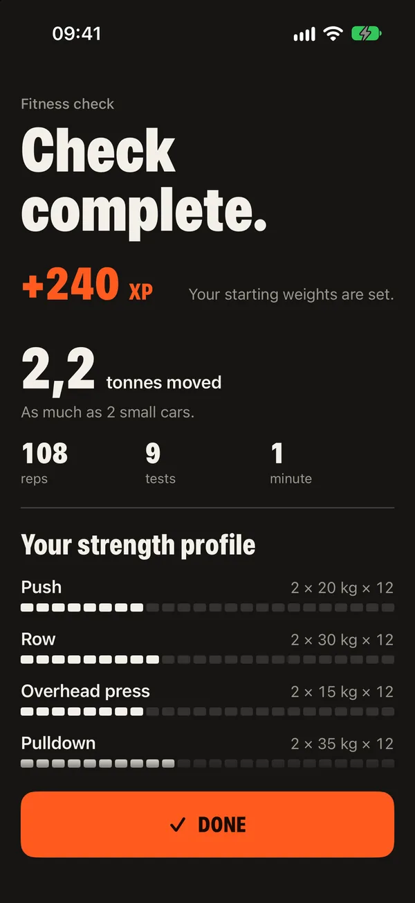 Starting weights without guessing: DCFT