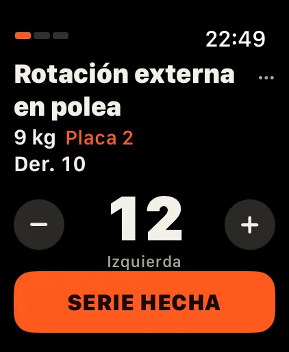 Un lado cada vez: Izquierda y derecha se cuentan por separado.