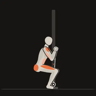 Animation: Cable Goblet Squat to Press