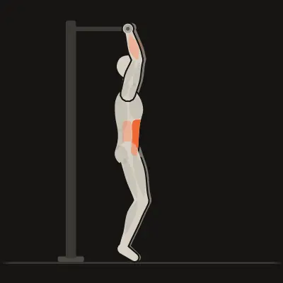 Animation: Beinheben im Hang