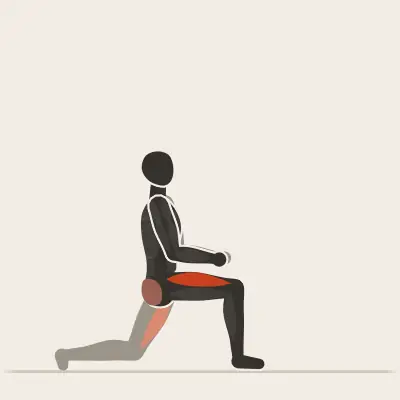 Animation: Kneeling Hip Flexor Stretch