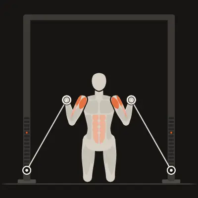 Animation: Kneeling Cable Shoulder Press