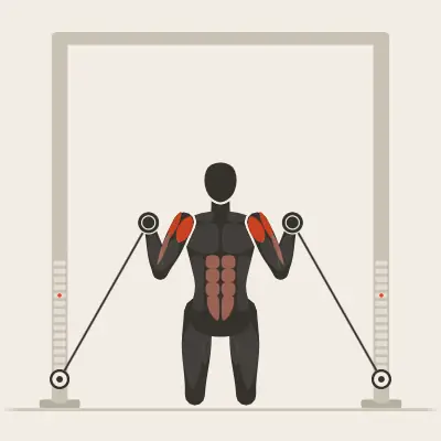 Animation: Kneeling Cable Shoulder Press