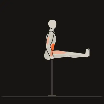 Animazione: L-sit alle parallele