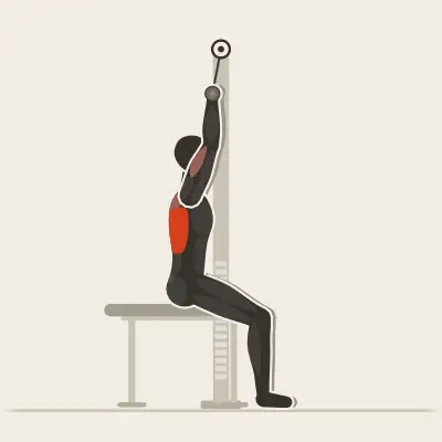 Animation : Tirage vertical prise large assis
