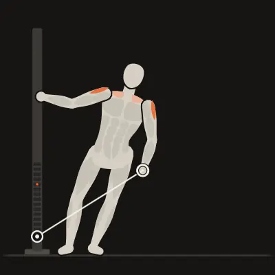 Animation: Leaning Cable Lateral Raise