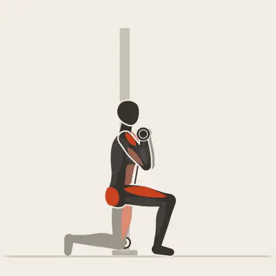 Animation: Lunge to Overhead Press