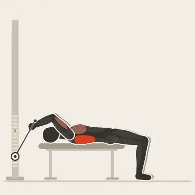 Animation: Lying Cable Pullover