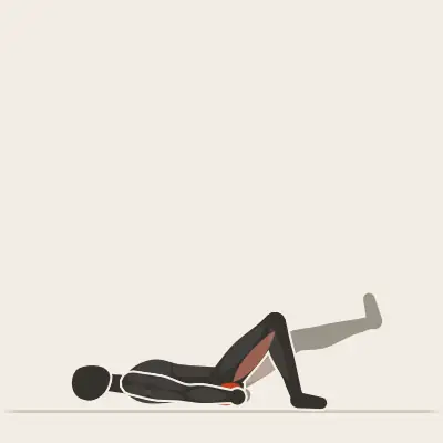 Animation: Einbeinige Glute Bridge