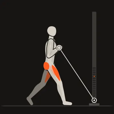 Animazione: Split squat ai cavi