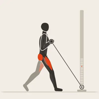 Animazione: Split squat ai cavi