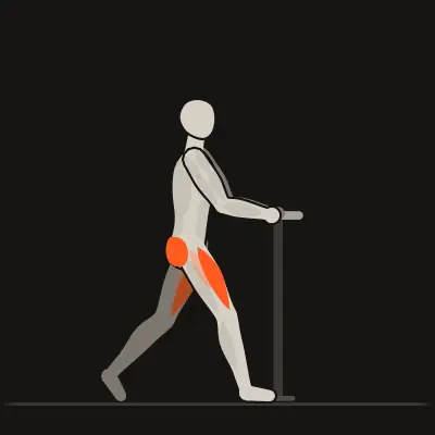 Animazione: Split squat con appoggio