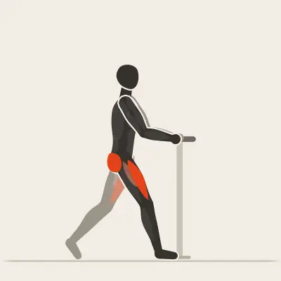 Animazione: Split squat con appoggio