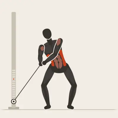 Animation: Holzhacker von unten