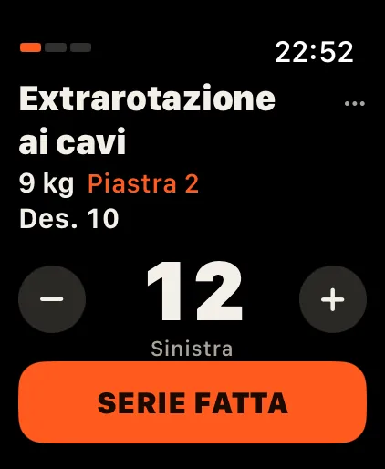 Un lato alla volta: Sinistra e destra vengono contate separatamente.