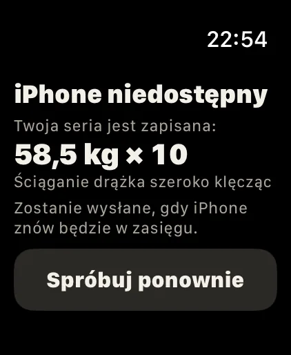 Poza zasięgiem: Seria zapisuje się na zegarku i trafia dalej później.