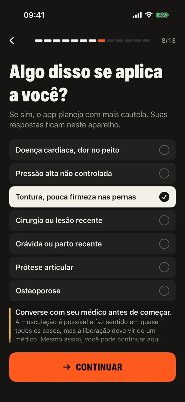 Cinco minutos de perguntas e um plano sob medida: DCFT