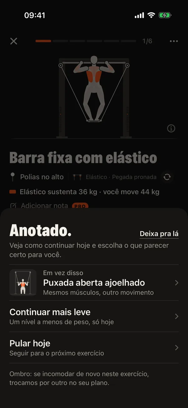 Treine contornando o que dói