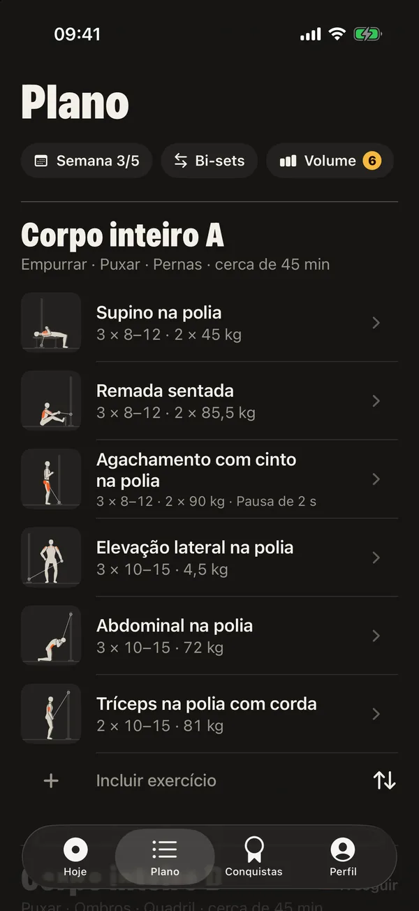 Um plano montado para a sua máquina