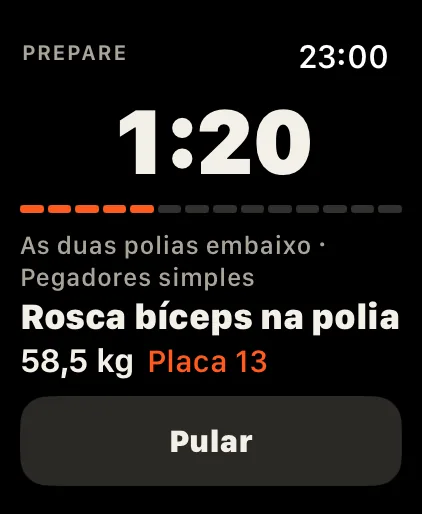 Dica de montagem antes de um exercício novo